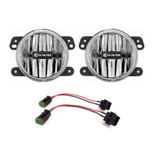 Cargar imagen en el visor de la galería, KC HiLiTES 18-23 Jeep JL/JT (w/Stock Bumper) Gravity G4 LED Light Clear Fog Beam (Pair Pack System)