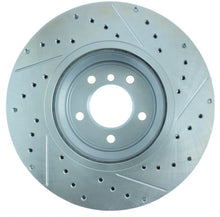 Cargar imagen en el visor de la galería, StopTech Select Sport 07-13 BMW 335i Slotted &amp; Drilled Vented Right Front Brake Rotor