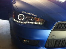 Cargar imagen en el visor de la galería, Spyder Mitsubishi Lancer/EVO-10 08-14 Projector Halogen Model- LED Halo DRL Blk PRO-YD-ML08-DRL-BK