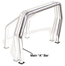 Cargar imagen en el visor de la galería, Go Rhino RHINO Bed Bar - Front Main A bar - Chrome