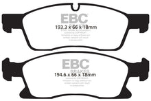 Cargar imagen en el visor de la galería, EBC 11+ Dodge Durango 3.6 Yellowstuff Front Brake Pads