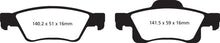 Cargar imagen en el visor de la galería, EBC 11+ Dodge Durango 3.6 Yellowstuff Rear Brake Pads