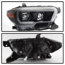 Load image into Gallery viewer, xTune 16-18 Toyota Tacoma SR/SR5 DRL Proj Headlights w/Turn Signal - Blk (PRO-JH-TTA16-SR-BK)