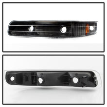 Cargar imagen en el visor de la galería, Xtune Chevy Silverado 99-02 Amber Reflector Bumper Lights Black CBL-JH-CS99-AM-BK