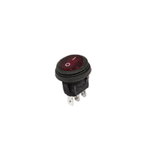 Cargar imagen en el visor de la galería, KC HiLiTES Illuminated LED 10A Round Rocker Light Switch - Red