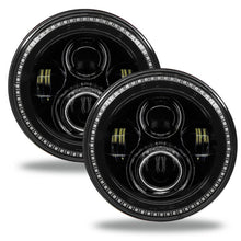Cargar imagen en el visor de la galería, Oracle 7in High Powered LED Headlights - Black Bezel - Dynamic - Dynamic
