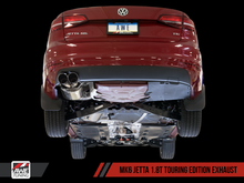 Cargar imagen en el visor de la galería, AWE Tuning Mk6 GLI 2.0T - Mk6 Jetta 1.8T Touring Edition Exhaust - Diamond Black Tips