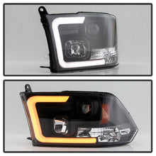 Cargar imagen en el visor de la galería, Spyder 09-16 Dodge Ram 1500 Ver 2 Proj Headlight - Light Bar Turn Signal - Blk - PRO-YD-DR09V2-SB-BK