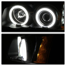 Cargar imagen en el visor de la galería, Spyder Chevy Silverado 1500 03-06 Projector HeadlightsCCFLHalo LED Blk High H1 PRO-YD-CS03-CCFL-BK