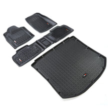 Load image into Gallery viewer, Rugged Ridge Floor Liner Front/Rear/Cargo Black 2011-2019 Jeep Grand Cherokee WK2