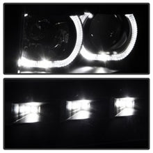 Cargar imagen en el visor de la galería, Xtune Ford F150 09-14 Projector Headlights Halogen Model Only LED Halo Black PRO-JH-FF15009-CFB-BK