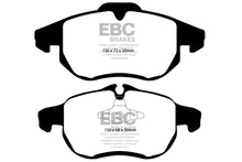 Cargar imagen en el visor de la galería, EBC 03 Saab 9-3 2.0 Turbo (Arc) Yellowstuff Front Brake Pads