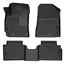 Cargar imagen en el visor de la galería, Husky Liners 19-23 Kia Forte WeatherBeater Front &amp; 2nd Seat Floor Liners - Black