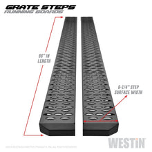 Cargar imagen en el visor de la galería, Westin Grate Steps Running Boards 86 in - Textured Black