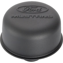 Cargar imagen en el visor de la galería, Ford Racing Black Crinkle Finish Breather Cap w/ Ford Mustang Logo