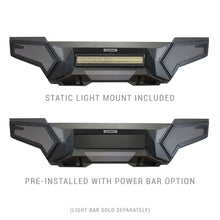 Cargar imagen en el visor de la galería, Go Rhino 16-21 Tacoma Element Front Bumper w/ Power Actuated Hide-away Light Bar Mount Tex Black