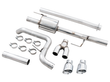 Cargar imagen en el visor de la galería, AWE 0FG 21+ Ford F150 Dual Side Exit Cat-Back Exhaust- 4.5in Chrome Silver Tips