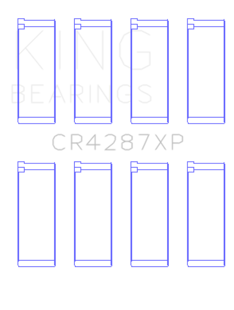 King Acura B18C1/B18C5 VTEC (Size STD) Performance Rod Bearing Set